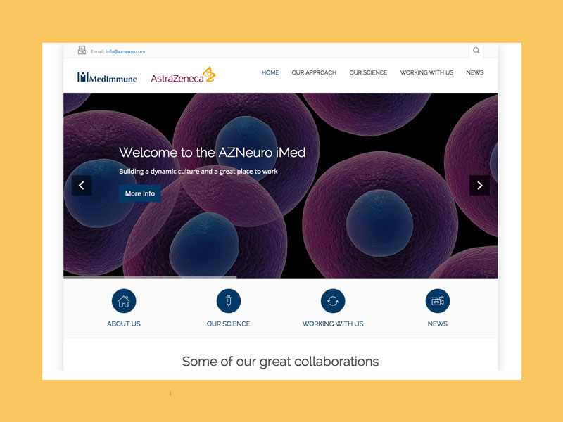 When AstraZeneca needed to update thier site they went with a mobile first - Repsonsive, HTML5 design.